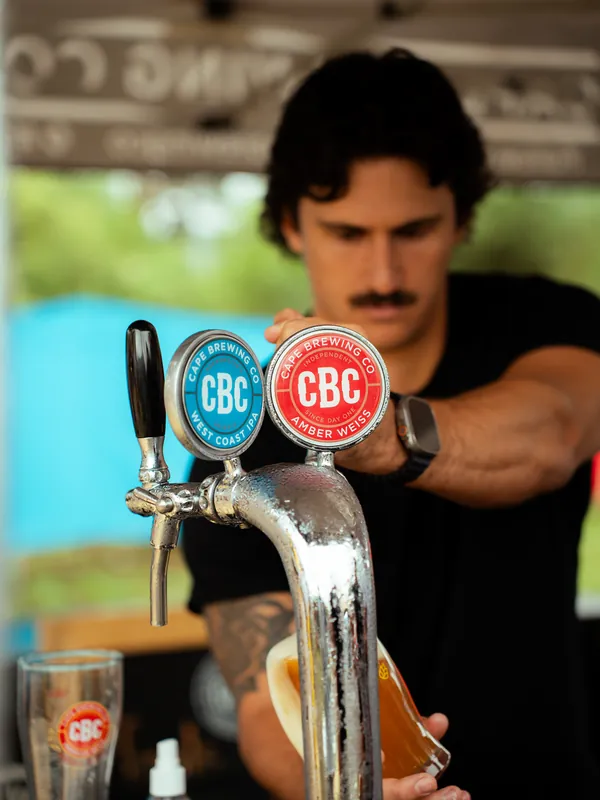 Pouring at the CBC taps